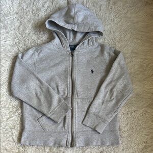 Polo Ralph Lauren Gray Full Zip Hoodie for Kids